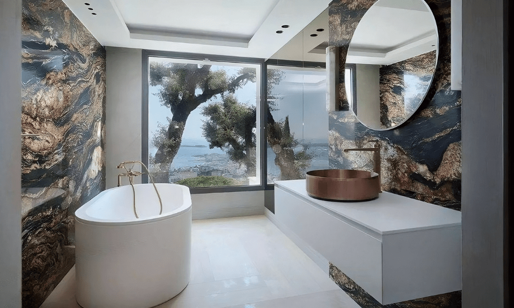 Villa Hotel Bassa Californie in Cannes, French Riviera, France – chef plating a gourmet seafood dish in an open kitchen